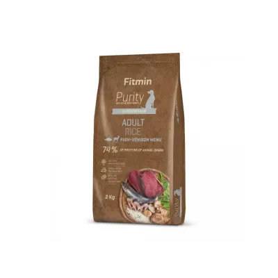 Корм для взрослых собак Fitmin dog Purity Rice Adult Fish & Venison с рисом рыбой и дичью 2 кг (531114026) Корм для взрослых собак Fitmin dog Purity Rice Adult Fish & Venison с рисом рыбой и дичью 2 кг (531114026)