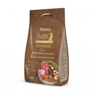 Корм для собак всех пород Fitmin dog Purity Rice Semimoist Rabbit & Lamb с рисом кроликом и ягненком 4 кг (531114034) Корм для собак всех пород Fitmin dog Purity Rice Semimoist Rabbit & Lamb с рисом кроликом и ягненком 4 кг (531114034)