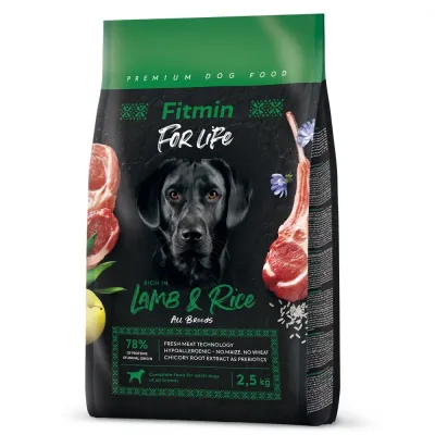 Корм для дорослих собак дрібних порід Fitmin dog For Life Lamb & Rice Mini з ягнятком та рисом 2.5 кг (511114063) Корм для дорослих собак дрібних порід Fitmin dog For Life Lamb & Rice Mini з ягнятком та рисом 2.5 кг (511114063)