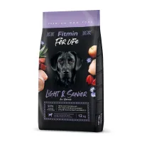 Корм для малорухливих та літніх собак Fitmin dog For Life Light & Senior 12 кг (511114064)