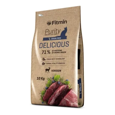Корм для вибагливих кішок Fitmin cat Purity Delicious з дичиною 10 кг (532114008) Корм для вибагливих кішок Fitmin cat Purity Delicious з дичиною 10 кг (532114008)