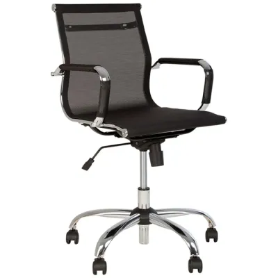 Кресло AMF Slim Net LB Хром Tilt Черный (236550)