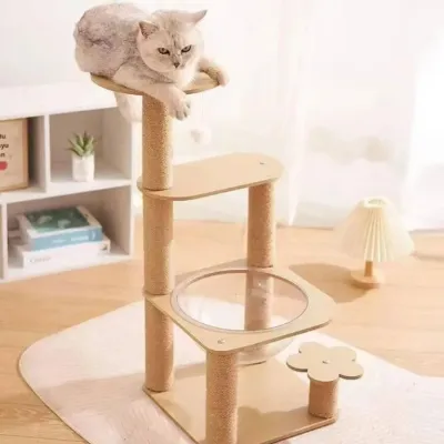 Котячий комплекс Urbankit Cat Tower 36.5x36.5x79 см Бежевий (CT-079-BE)