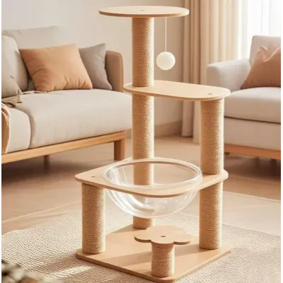 Котячий комплекс Urbankit Cat Tower 36.5x36.5x79 см Бежевий (CT-079-BE)