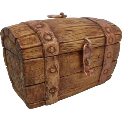 Сувенірна скринька supersumka Старовинна піратська скриня 19x11.5x9 см Коричневий (NA1009-2)