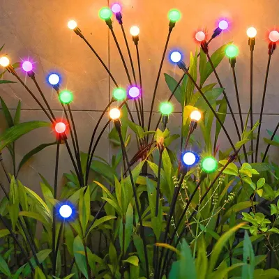 Садовый светильник Lesko Светлячок 10 LED Разноцветный (14267-96287)