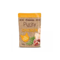 Вологий корм для дорослих котів Fitmin Purity з куркою та сердечками 100 г (332384005)