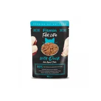 Вологий корм для дорослих котів Fitmin For Life з качкою 85 г (312384008)
