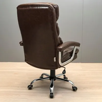 Офисное кресло руководителя Richman ManhattanDesign Tilt М-1 Madras Коричневый (rch_chr_00182) Офисное кресло руководителя Richman ManhattanDesign Tilt М-1 Madras Коричневый (rch_chr_00182)