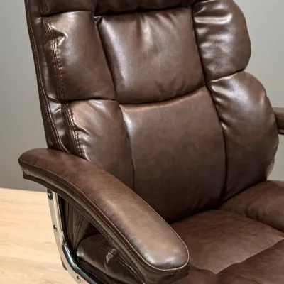 Офисное кресло руководителя Richman ManhattanDesign Tilt М-1 Madras Коричневый (rch_chr_00182) Офисное кресло руководителя Richman ManhattanDesign Tilt М-1 Madras Коричневый (rch_chr_00182)