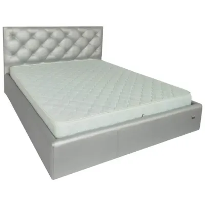 Ліжко-подіум двоспальне Richman BristolNew Design Comfort 140x200 см Сріблястий (rich_bad_1056)