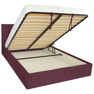 Ліжко-подіум двоспальне Richman BristolNew Design VIP 180x200 см Бордовий (rich_bad_1258)