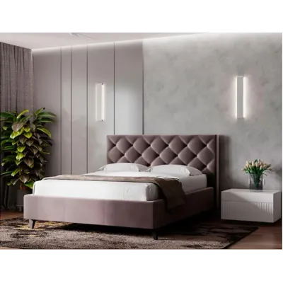 Ліжко-подіум двоспальне Richman BristolNew Design VIP Wood 140x190 см Коричневий (rich_bad_1319)