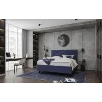 Ліжко-подіум двоспальне Richman NettaNew Design Standart Wood 160x190 см Синій (rich_bad_1363)