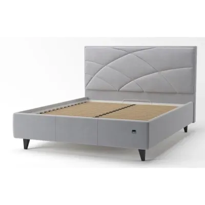 Ліжко-подіум двоспальне Richman NettaNew Design Standart Wood 140x190 см Сірий (rich_bad_1379)