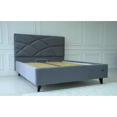 Ліжко-подіум двоспальне Richman NettaNew Design Standart Wood 140x190 см Сірий (rich_bad_1385)