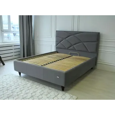 Ліжко-подіум двоспальне Richman NettaNew Design Standart Wood 140x190 см Сірий (rich_bad_1385)