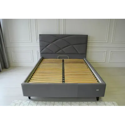Ліжко-подіум двоспальне Richman NettaNew Design Standart Wood 140x190 см Сірий (rich_bad_1385)