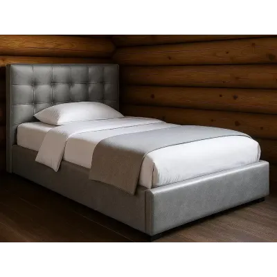 Ліжко-подіум Richman ChesterNew Design Standart 90x190 см Сріблястий (rich_bad_1579)