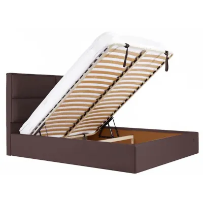 Ліжко-подіум двоспальне Richman SheffieldNew Design VIP 180x200 см Коричневий (rich_bad_2146)