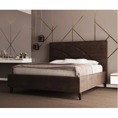 Ліжко-подіум двоспальне Richman NettaNew Design VIP Wood 140x190 см Коричневий (rich_bad_2277)