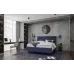 Кровать-подиум двуспальная Richman NettaNew Design VIP Wood 140x190 см Синий (rich_bad_2289)