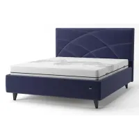 Ліжко-подіум двоспальне Richman NettaNew Design VIP Wood 140x190 см Синій (rich_bad_2289)
