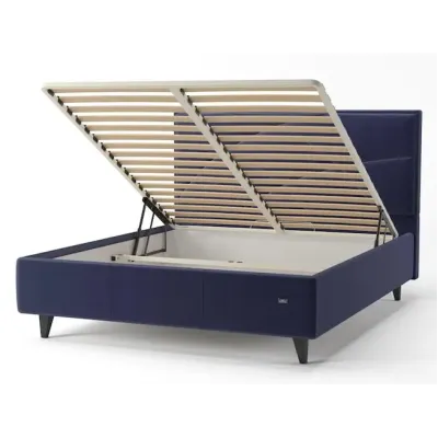 Ліжко-подіум двоспальне Richman NettaNew Design VIP Wood 180x190 см Синій (rich_bad_2293)