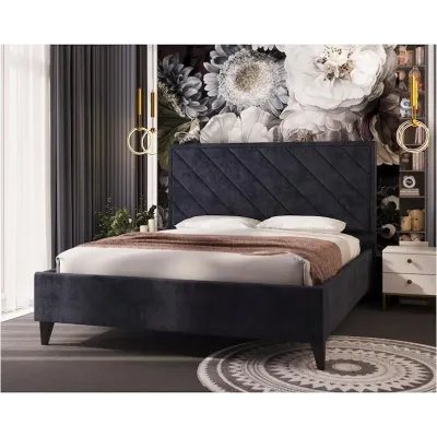 Ліжко-подіум двоспальне Richman ChicagoNew Design VIP Wood 180x190 см Сірий (rich_bad_2315)
