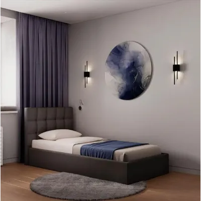 Ліжко-подіум Richman ChesterNew Design VIP 90x200 см Темно-сірий (rich_bad_408)