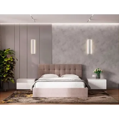 Ліжко-подіум двоспальне Richman ChesterNew Design VIP 140x200 см Мокко (rich_bad_416)