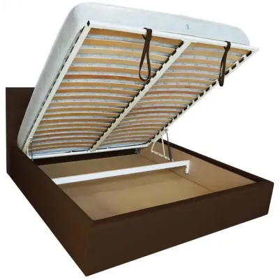 Кровать-подиум двуспальная Richman ChesterNew Design VIP 160x200 см Коричневый (rich_bad_546)