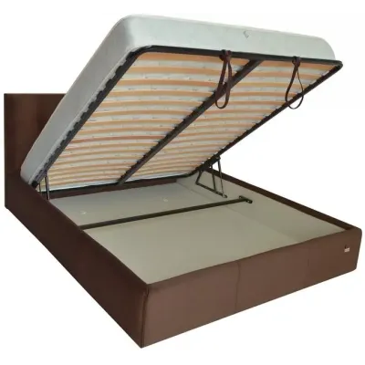 Ліжко-подіум двоспальне Richman ChesterNew Design VIP 140x190 см Коричневий (rich_bad_559)