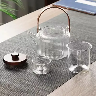 Заварочный чайник Lesko F766 1000 мл Transparent (14253-96555)
