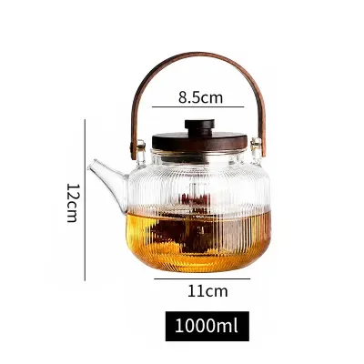 Заварочный чайник Lesko F766 1000 мл Transparent (14253-96555)