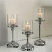 Комплект свічників Lesko 0019 3 шт Silver (14542-96554) Комплект свічників Lesko 0019 3 шт Silver (14542-96554)