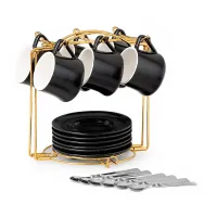 Чайный сервиз Lareina 19 предметов Black (14160-96569) Чайный сервиз Lareina 19 предметов Black (14160-96569)