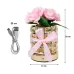 Настольная лампа Lesko Rose Crystal YW-MGYZSJP в виде букета роз 3 Вт Розовый (14479-96566)