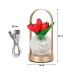 Настільна лампа Lesko Tulips Crystal ZBTSYJX0417 3 Вт Червоний (14481-96568)