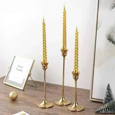 Комплект свічників Lesko 0013 3 шт Gold (14485-96666)
