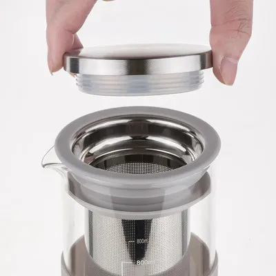 Пляшка для холодного заварювання кави Choxila 11902 Fresh Ice Drip Coffee Maker 800 мл Сірий (14401-96238)