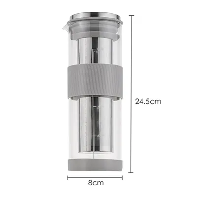 Пляшка для холодного заварювання кави Choxila 11902 Fresh Ice Drip Coffee Maker 800 мл Сірий (14401-96238)
