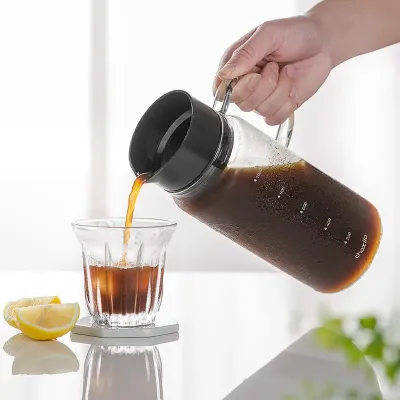 Пляшка для холодного заварювання кави Choxila 11846 Fresh Ice Drip Coffee Maker 1000 мл Чорний (14402-96237)