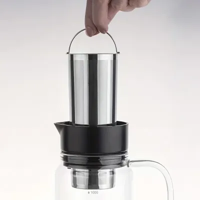 Пляшка для холодного заварювання кави Choxila 11846 Fresh Ice Drip Coffee Maker 1000 мл Чорний (14402-96237)