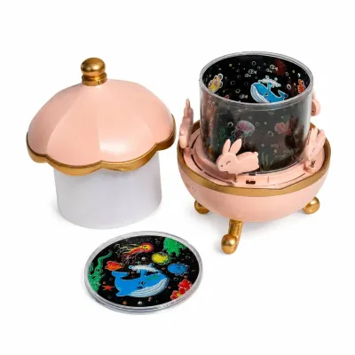 Детский ночник-проектор Carousel Bunny’s Bluetooth Розовый (M1114) Детский ночник-проектор Carousel Bunny’s Bluetooth Розовый (M1114)