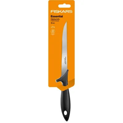 Ніж філейний Fiskars Essential 17.6 см Чорний (1065567)