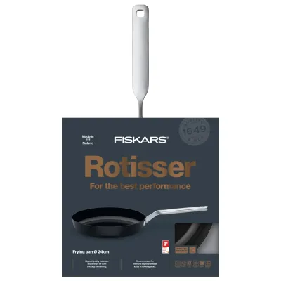 Сковорода Fiskars Rotisser 24 см Черный (1023739) Сковорода Fiskars Rotisser 24 см Черный (1023739)