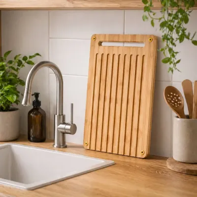 Доска для резки хлеба Fiskars 35x25 см Бежево-коричневый (1057551) Доска для резки хлеба Fiskars 35x25 см Бежево-коричневый (1057551)
