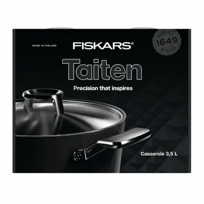Кастрюля с крышкой Fiskars Taiten 3.5 л Черный (1066952)
