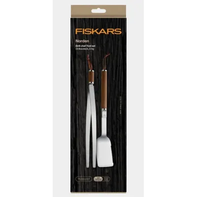 Набор для гриля Fiskars Norden Grill 40 см Коричневый (1066552)